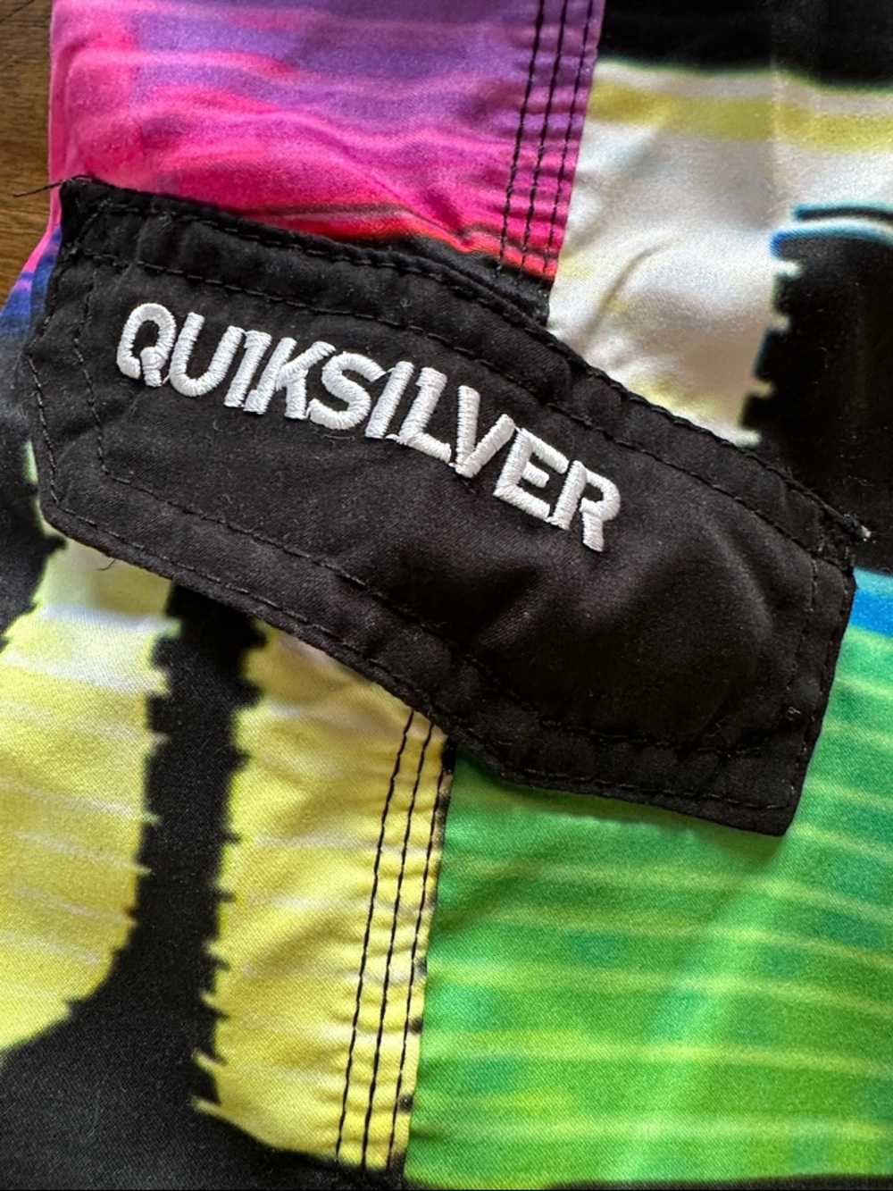 Quiksilver Neon Surf Graphic Board Shorts - Black Accents - Picture 2 of 6